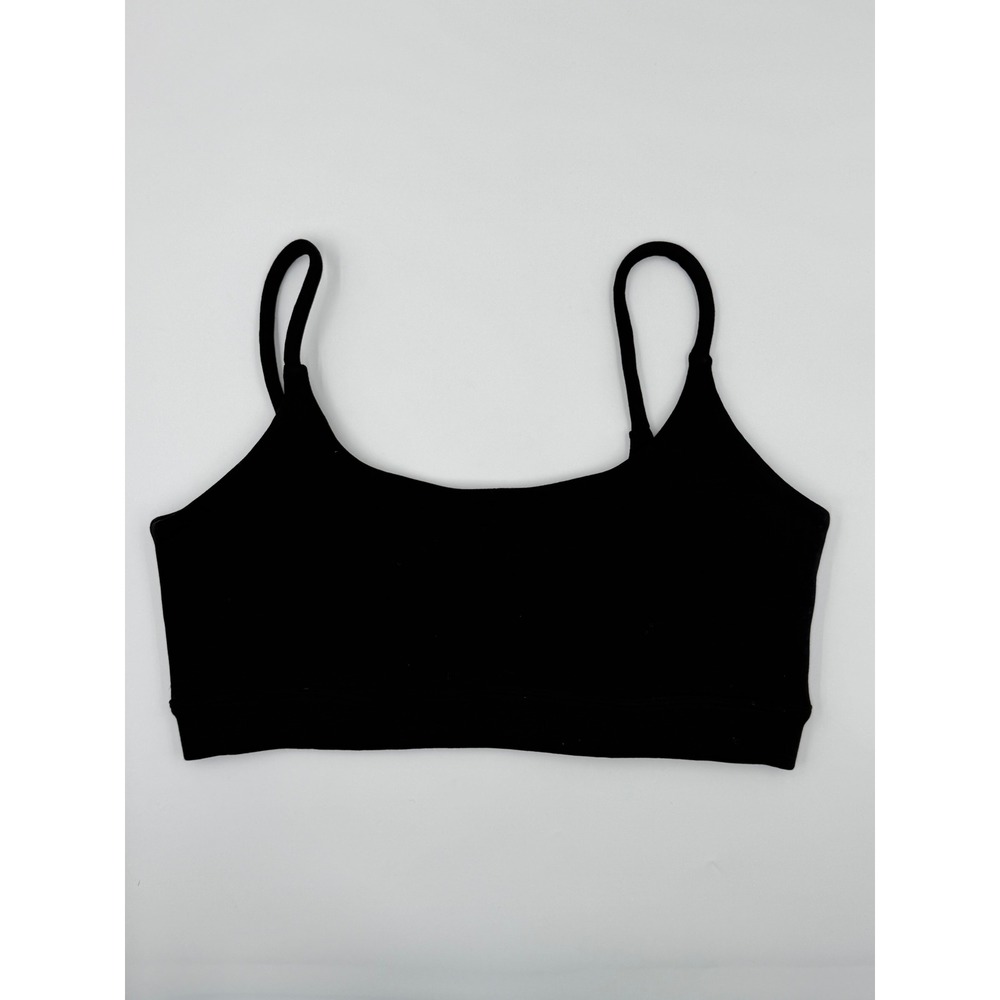 BuffBunny Collection Cotton Black Sports Bra Yoga Gym - Picture 3 of 4